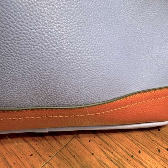 Unbranded Bag, blue (periwinkle) with brown around base - Picture 10 of 10